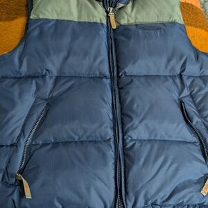 Stylish Men's Navy and Gray Down Filled Puffer Vest
